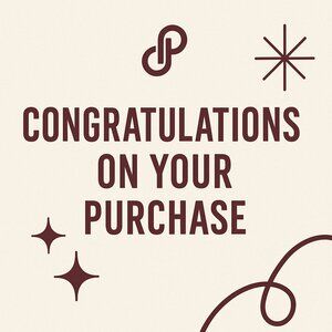 Congratulations on your purchase!